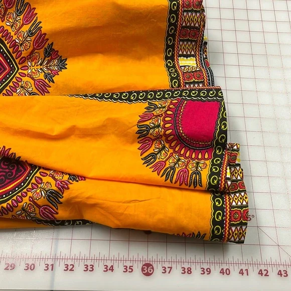 SB FASHION Dashiki African Ethnic Print Cotton Elastic Waist Self Tie Maxi M-O/S - Picture 16 of 16